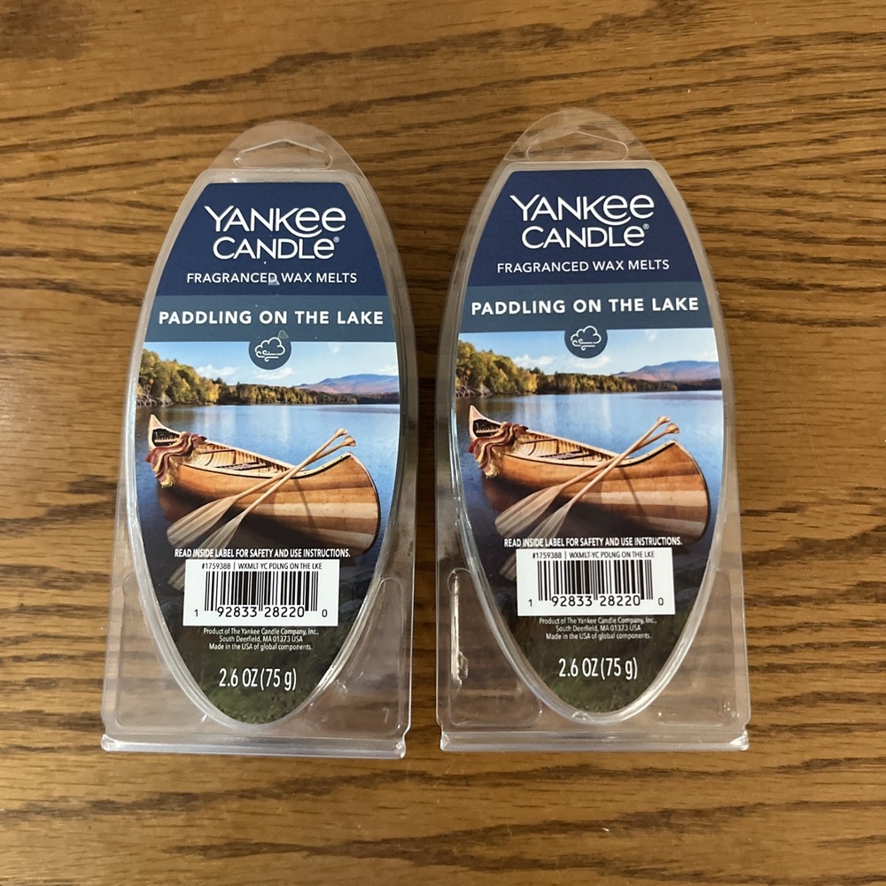 Yankee Candle‎ Paddling on the Lake Fragranced Wax Melts 2.6 oz 6Pk *Lot of 2*